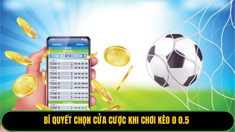 Bí quyết chọn cửa cược khi chơi kèo 0 0.5 